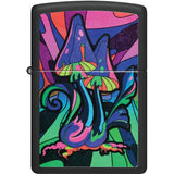 Zippo Counter Culture Lighter 48386 - Black Matte Light Sensitive Finish Reveals Subtle UV Accents by Zippo