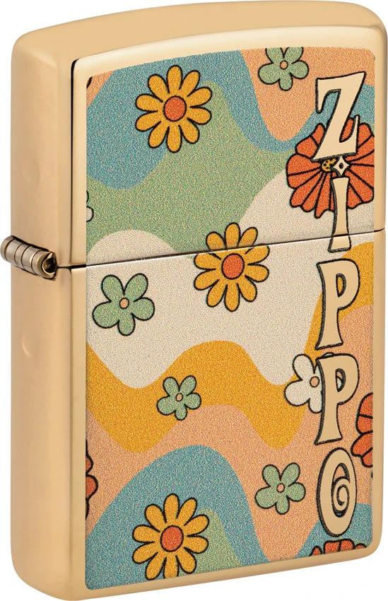 Zippo Flower Power Design Lighter 48503 by Zippo