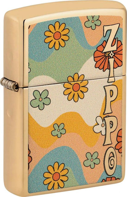 Zippo Flower Power Design Lighter 48503 by Zippo