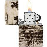 Zippo Western Design Lighter - Collectible Western Motif With Ready To Gift Premium Gift Box by Zippo