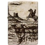 Zippo Western Design Lighter - Collectible Western Motif With Ready To Gift Premium Gift Box by Zippo