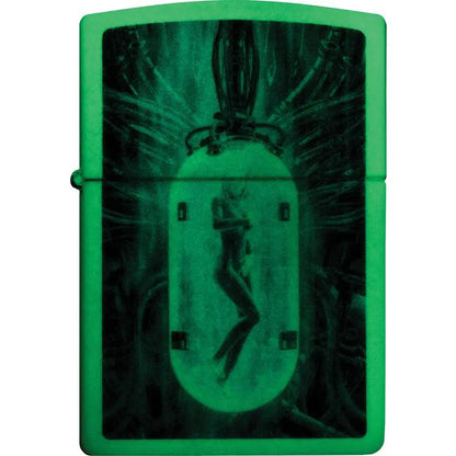 Zippo Lighter Glow In The Dark Woman Tube Design Cream Matte - Gift Boxed For Women by Zippo
