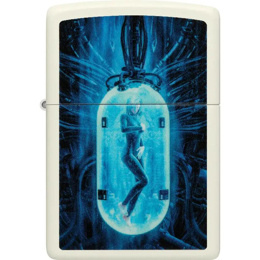 Zippo Lighter Glow In The Dark Woman Tube Design Cream Matte - Gift Boxed For Women by Zippo