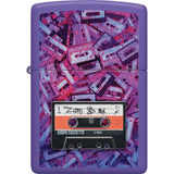 Zippo 80s Cassette Tape Lighter - Purple Enamel Gift Box For Retro Collectors And Nostalgia Lovers by Zippo