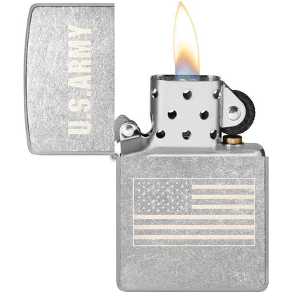 Zippo US Army Lighter Street Chrome Boxed Collector Edition - Officially Licensed by Zippo