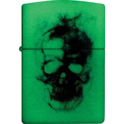 Zippo Skull Print Design Lighter 48563 Cream Matte Finish Boxed Premium Gift For Collectors - Iconic Skull Artwork by Zippo
