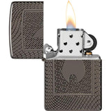 Zippo Pattern Design Lighter 48569 - Black Ice Finish Gift Ready Boxed For Collectors by Zippo