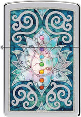 Zippo Lotus Flower Design Lighter 48592 by Zippo