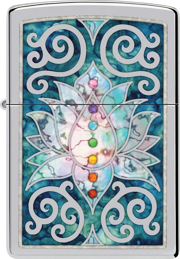 Zippo Lotus Flower Design Lighter 48592 by Zippo