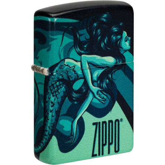 Zippo Mermaid Lighter 48605 - 540 Wrap Color Process for Vivid Full Surface Mermaid Artwork by Zippo