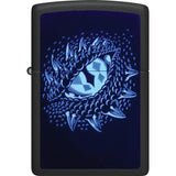 Zippo Dragon Eye Design Lighter Matte Black - Bold Fantasy Artwork Meets Timeless Pocket Lighter For Collectors And Fans by Zippo