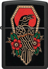 Zippo Crow Tattoo Design Lighter 48611 by Zippo