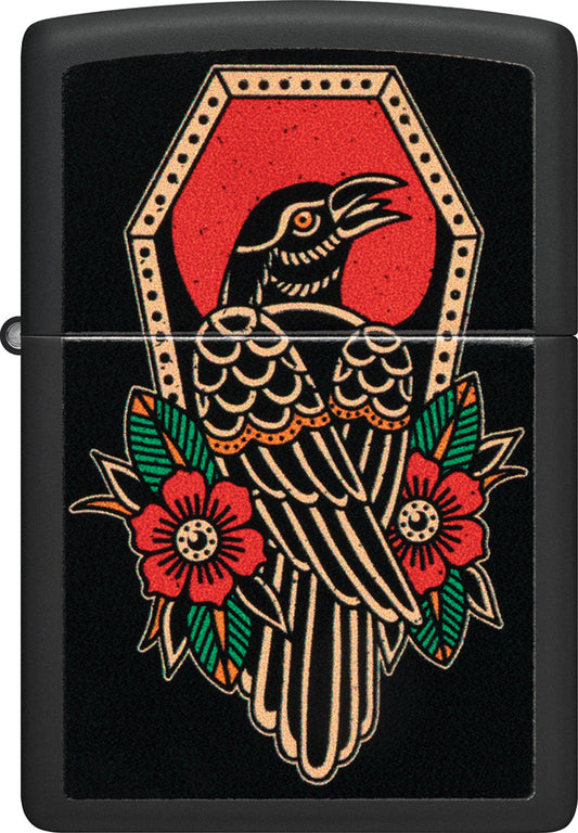 Zippo Crow Tattoo Design Lighter 48611
