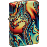 Zippo Colorful Swirl Pattern Lighter 48612 - Durable Gift For Smokers And Collectors by Zippo