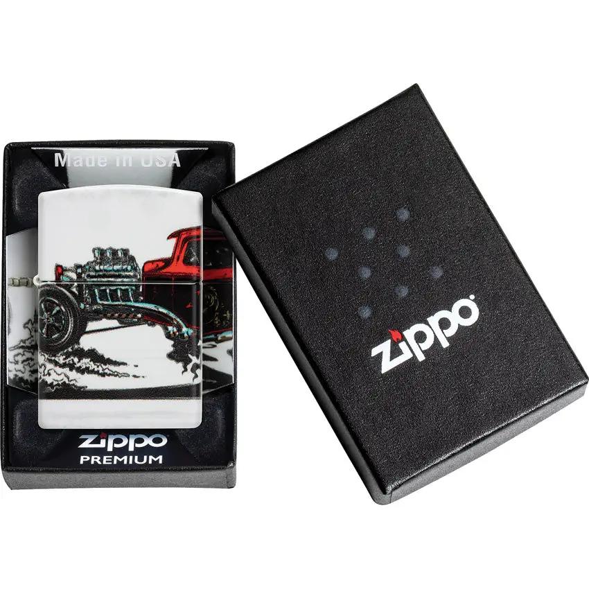 Zippo Hot Rod Lighter 48660 - Boxed Gift For Car Enthusiasts With 540 Color Artwork Design Edition by Zippo