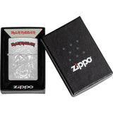 Zippo Iron Maiden Lighter 48667 Street Chrome Official Licensed Collectible - Gift Boxed Edition For Metal Fans by Zippo