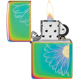 Zippo Daisy Iridescent Lighter - Collectors Limited Edition Gift Boxed With Premium Quality by Zippo