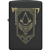 Zippo Assassin's Creed Lighter Black Matte 2.25in Officially Licensed Collectible for Gamers - Display Ready by Zippo