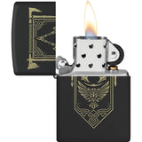 Zippo Assassin's Creed Lighter Black Matte 2.25in Officially Licensed Collectible for Gamers - Display Ready by Zippo