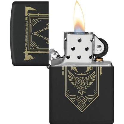 Zippo Assassin's Creed Lighter Black Matte 2.25in Officially Licensed Collectible for Gamers - Display Ready by Zippo