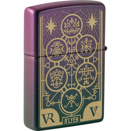 Zippo Evil Design Lighter - Chameleon Color Shifting Finish Collectible Gift For Collectors And Gift Givers by Zippo