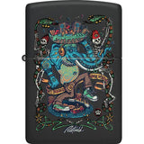 Zippo Rick Rietveld UV Blacklight Lighter - Exclusive Collectors Edition with UV Reveal on Black Matte Finish by Zippo