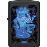 Zippo Rick Rietveld UV Blacklight Lighter - Exclusive Collectors Edition with UV Reveal on Black Matte Finish by Zippo