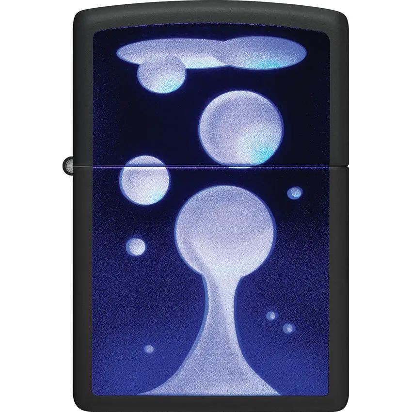 Zippo Lava Lamp Lighter 48675 - Ultraviolet Blacklight Reactive Design Reveals Hidden Scene by Zippo