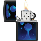 Zippo Lava Lamp Lighter 48675 - Ultraviolet Blacklight Reactive Design Reveals Hidden Scene by Zippo