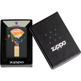 Zippo Mountain Waterfall Lighter Black Matte Finish - Premium Windproof Boxed Gift Ready by Zippo