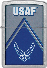 Zippo Air Force Design Lighter Street Chrome Officially Licensed Boxed For Collectors by Zippo