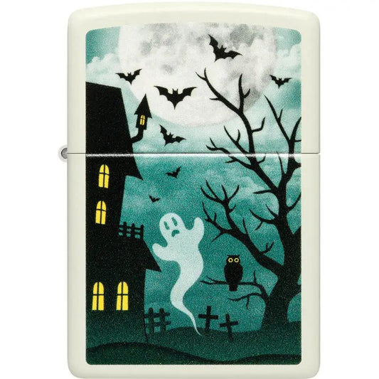 Zippo Spooky Glow In The Dark Lighter Boxed Gift For Halloween Collectors And Fans by Zippo