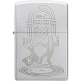 Zippo Vintage Dance Lighter 48728 - Satin Chrome Finish Boxed Premium Collectible Gift For Dancer Fans by Zippo