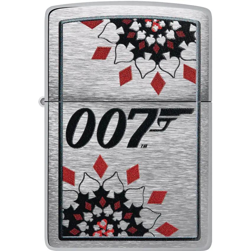 Zippo James Bond Lighter Brushed Chrome Finish Officially Licensed Collector Item for Bond Fans by Zippo