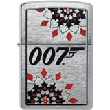 Zippo James Bond Lighter Brushed Chrome Finish Officially Licensed Collector Item for Bond Fans by Zippo