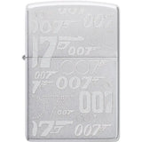 Zippo James Bond Lighter 48735 Satin Chrome - Officially Licensed Collectible For 007 Fans by Zippo