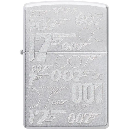 Zippo James Bond Lighter 48735 Satin Chrome - Officially Licensed Collectible For 007 Fans by Zippo