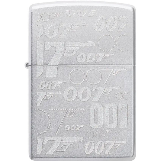 Zippo James Bond Lighter 48735 Satin Chrome - Officially Licensed Collectible For 007 Fans by Zippo