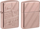 Zippo Script Collectible Lighter Rose Gold Armor Finish Premium Boxed Gift for Collectors by Zippo