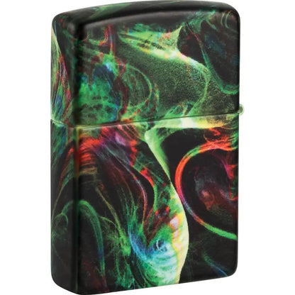 Zippo Psychedelic Swirl Lighter - Glow In The Dark Finish Boxed Gift For Collectors by Zippo