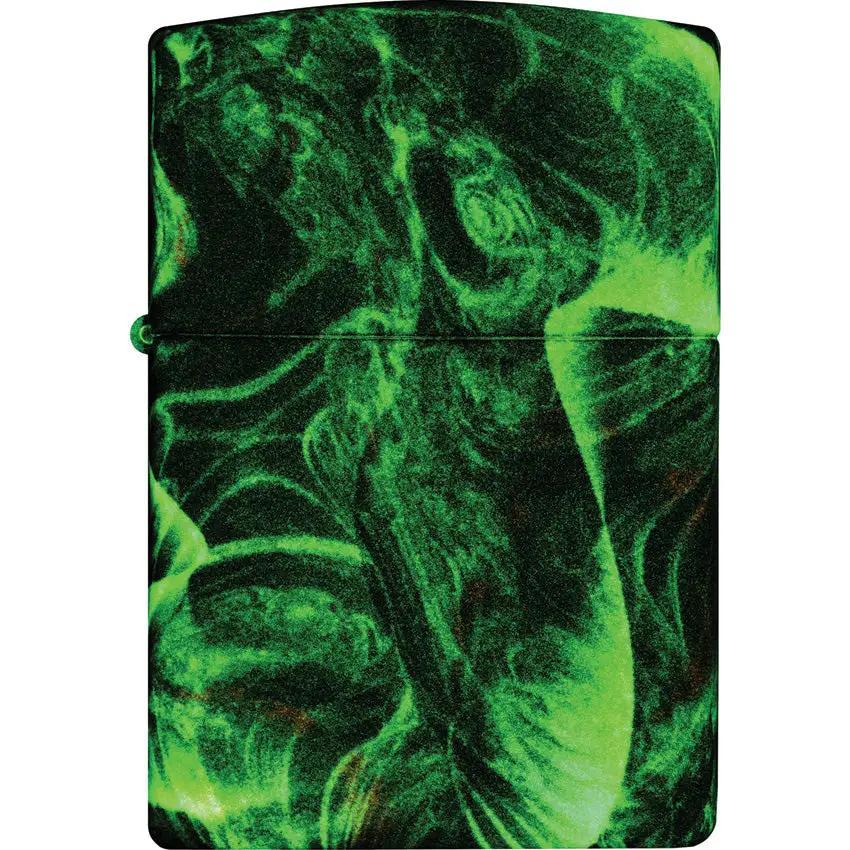 Zippo Psychedelic Swirl Lighter - Glow In The Dark Finish Boxed Gift For Collectors by Zippo