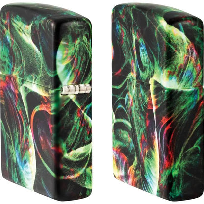 Zippo Psychedelic Swirl Lighter - Glow In The Dark Finish Boxed Gift For Collectors by Zippo