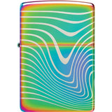 Zippo Wavy Pattern Lighter - 360 Degree Laser Engraved Design For Collectors Gift Box Included by Zippo