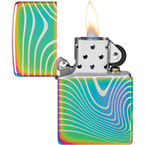 Zippo Wavy Pattern Lighter - 360 Degree Laser Engraved Design For Collectors Gift Box Included by Zippo
