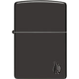 Zippo Armor Series Flame Lighter 46402 - High Polish Black Ice Finish Boxed For Collectors by Zippo