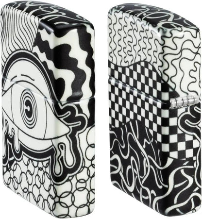 Zippo Vision Test Lighter - Eye Chart Design With 540 Color Process Gift Boxed Collectible by Zippo