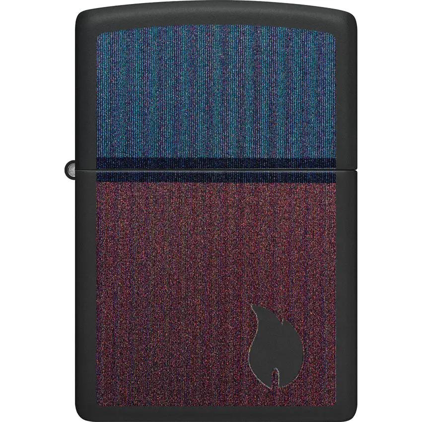 Zippo Color Block Flame Lighter Black Matte Premium Durable Portable Gift For Collectors by Zippo