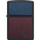Zippo Color Block Flame Lighter Black Matte Premium Durable Portable Gift For Collectors by Zippo