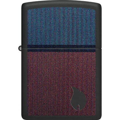 Zippo Color Block Flame Lighter Black Matte Premium Durable Portable Gift For Collectors by Zippo