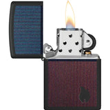 Zippo Color Block Flame Lighter Black Matte Premium Durable Portable Gift For Collectors by Zippo